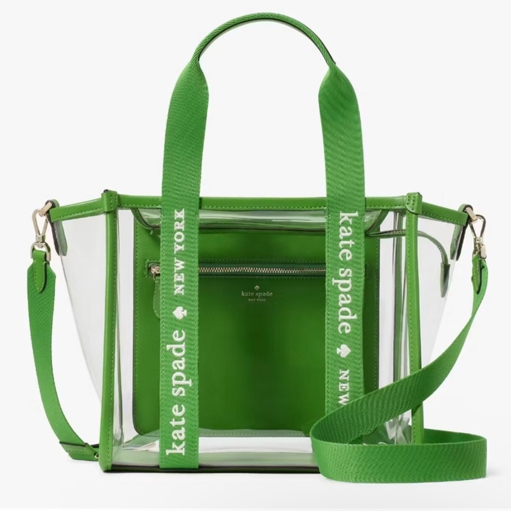 Kate Spade NWT Kip Clear Tote W/ Crossbody Strap - Picture 2 of 6